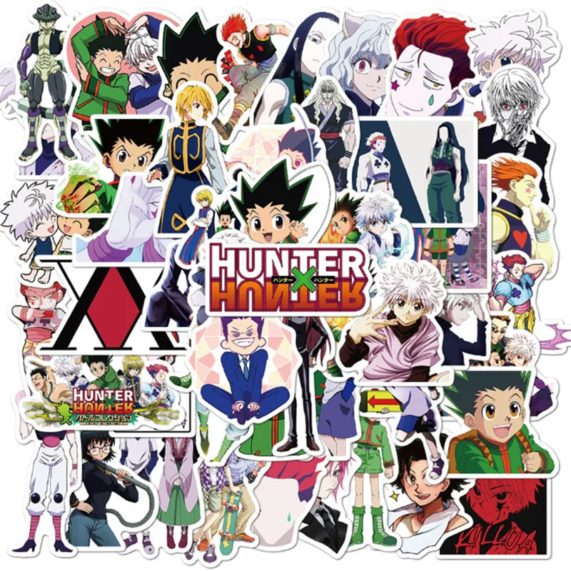 

10/30/50/100pcs Full-time Hunter Anime Graffiti Stickers DIY Decals for Phone Laptop Ipad Notebook water bottle Thermos Decor