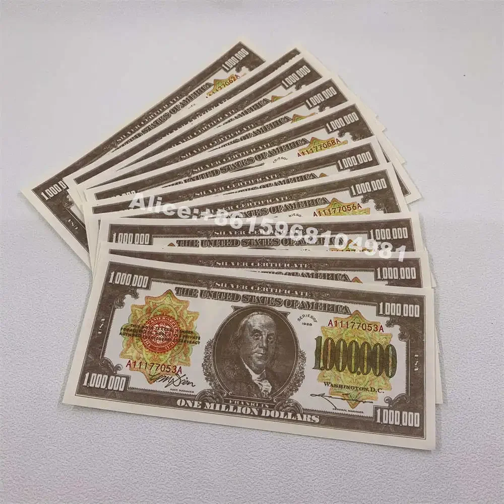 1928 US One Million Dollars Note Benjamin Franklin Banknotes Buffalo Boy For Collectibles Business Gifts