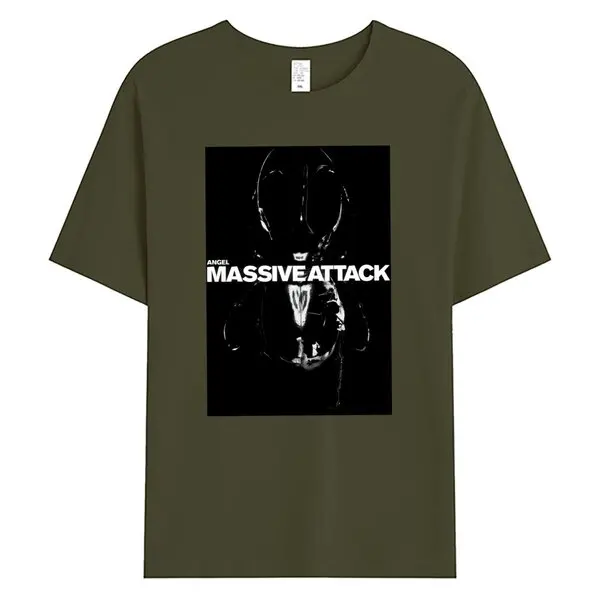 Massive Attack Mezzanine Angel album cover unisex shirt Robert 3D Del Naja Tricky Daddy G Electronic Rock Music T Retro