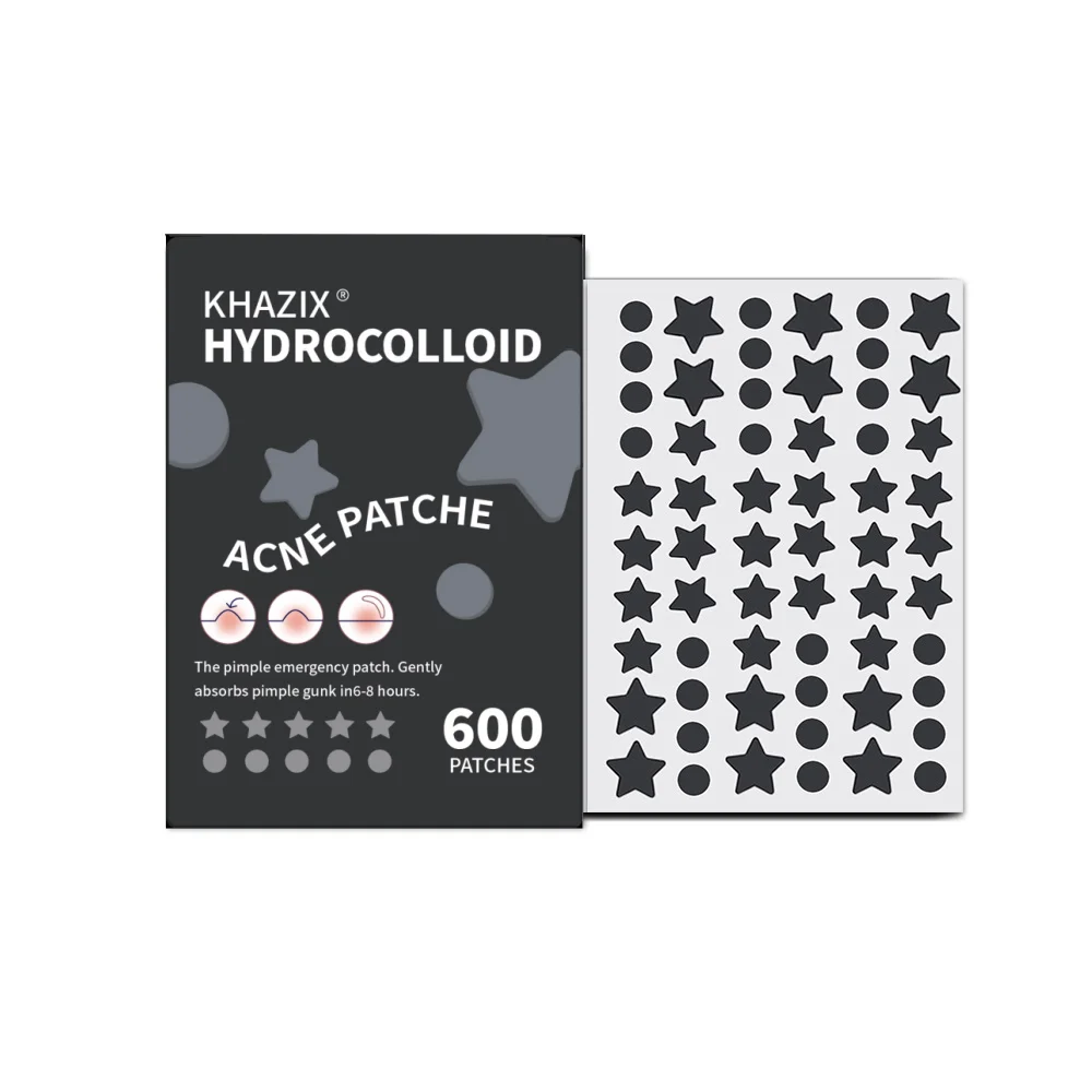 600PCS Neutrals Pimple Patches for Face Hydrocolloid Acne Patches，Cute Star Pimple Patches for，Cute Face Stickers, Effective cov