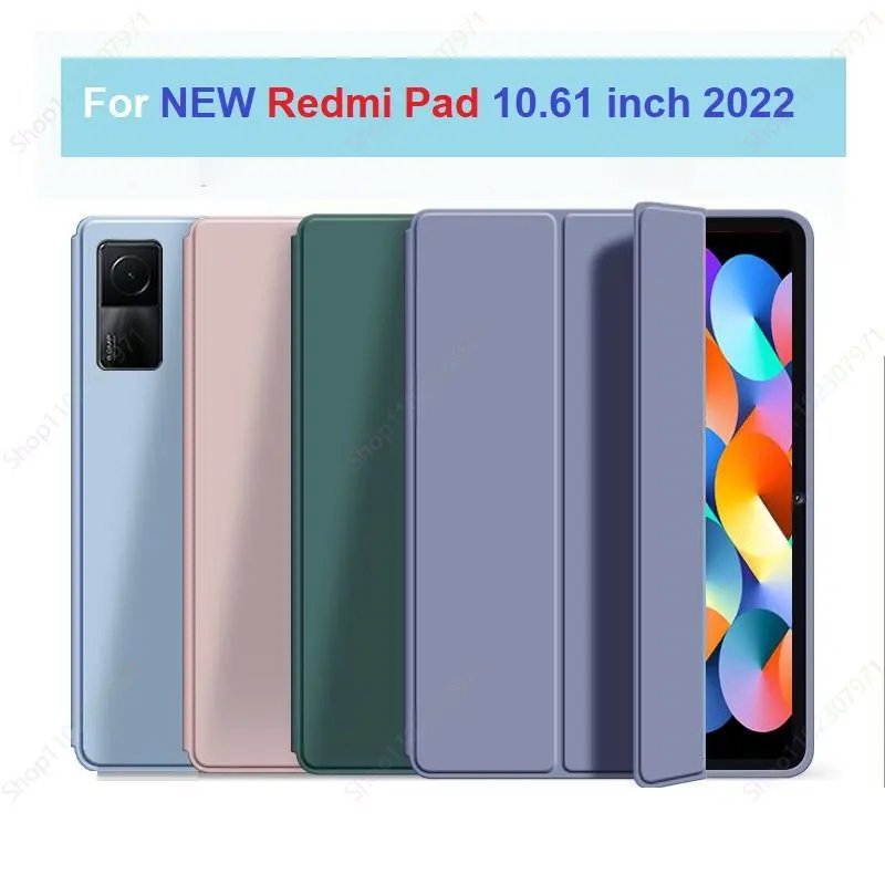 Чехол для Xiaomi Redmi Pad 10,61 дюйма выпущенный 2022 Xiaomi Pad 6 pro 11 2023, тонкий легкий мягкий чехол, автоматический режим сна и пробуждения