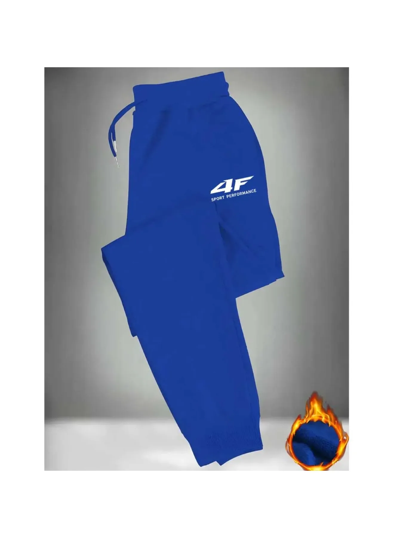 بنطال الركض باللون الأسود كاجوال 4F - مع حزام خصر مطاطي بسحاب وجيوب جانبية وقص عادي للجري في الهواء الطلق وأسلوب رياضي #5