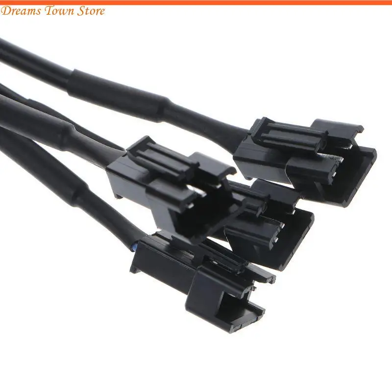 HX6A 5V RGB Connector 3pin Fan Wire Splitter Extension Cable for Computer Fan Motherboard RGB LED Tape Light