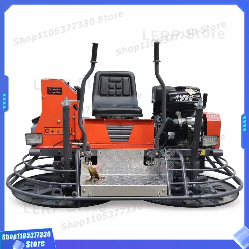 Ride On Power Trowel Double Disc Concrete Finishing Machine Smooth Plaster Edging Tool for Construction Site Work Equipment