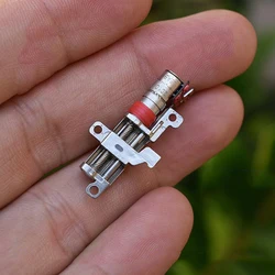 Micro pequeño 5mm caja de cambios planetaria de precisión Motor paso a paso 2 fases Motor paso a paso de 4 cables tornillo lineal deslizador de Metal cámara DIY