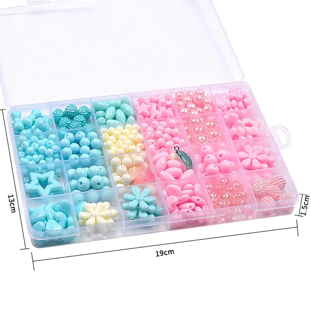 Bead Gift Box, Children's Puzzle Toy, Handmade DIY Material Package for Girls, Necklace, Acrylic Beads