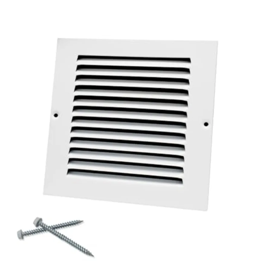 

Howeall 6"W x 6"H [Duct Opening ize] teel Return Air Grille, Air Return Vent Cover for Ceiling and ide - HVAC Air Vent Cover -
