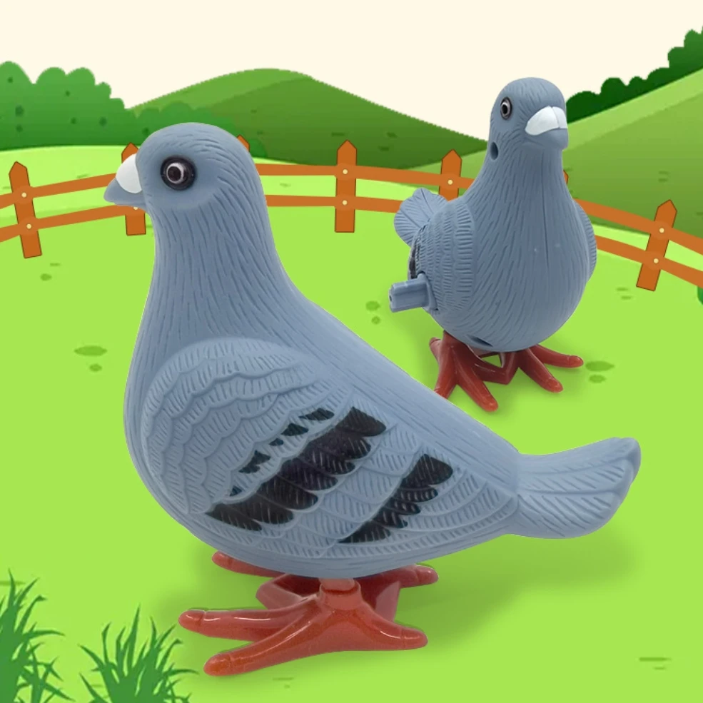 Mechanisch speelgoed klassieke lente springende duif, lente speelgoed kindercadeau willekeurige kleur geschikt voor kinderen