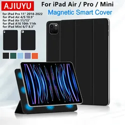 For iPad Air 4 Case Air5 for iPad Pro 11 12.9 Case iPad Air 11 13 Case Mini 6 7 Cover for iPad A16 11th Generation Magnetic Case