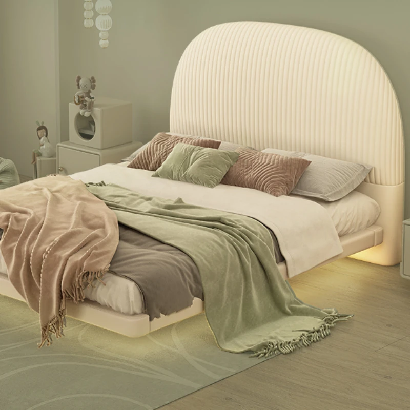 Cama de madeira maciça infantil com borda nivelada para meninas, mobília de cama, estilo americano, quarto de criança, original, QF50TC