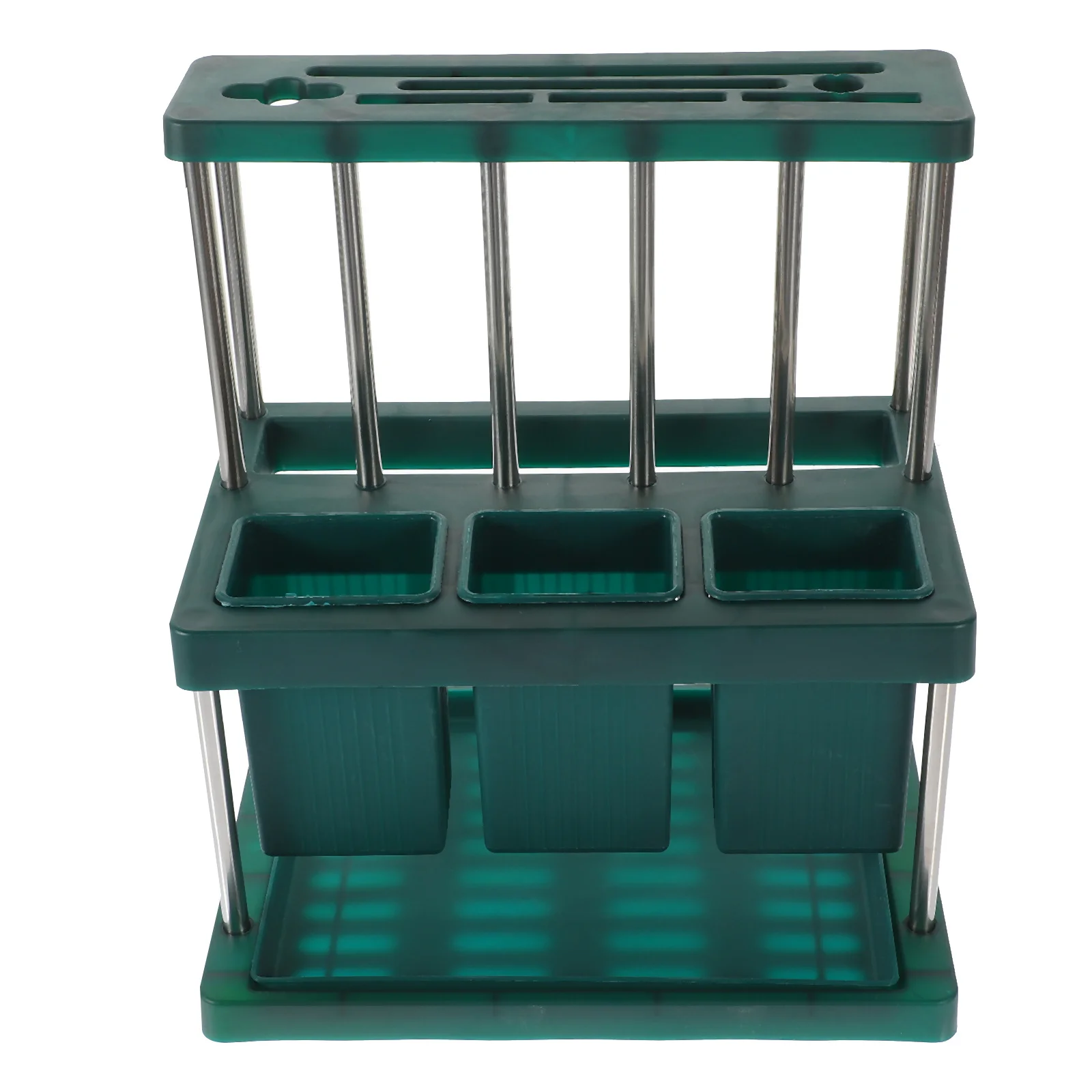 

Cutlery Storage Holder Multi-Section Chopstick Spoon Fork Holder Stainless Steel PP Kitchen Utensil Organizer Drainage Design