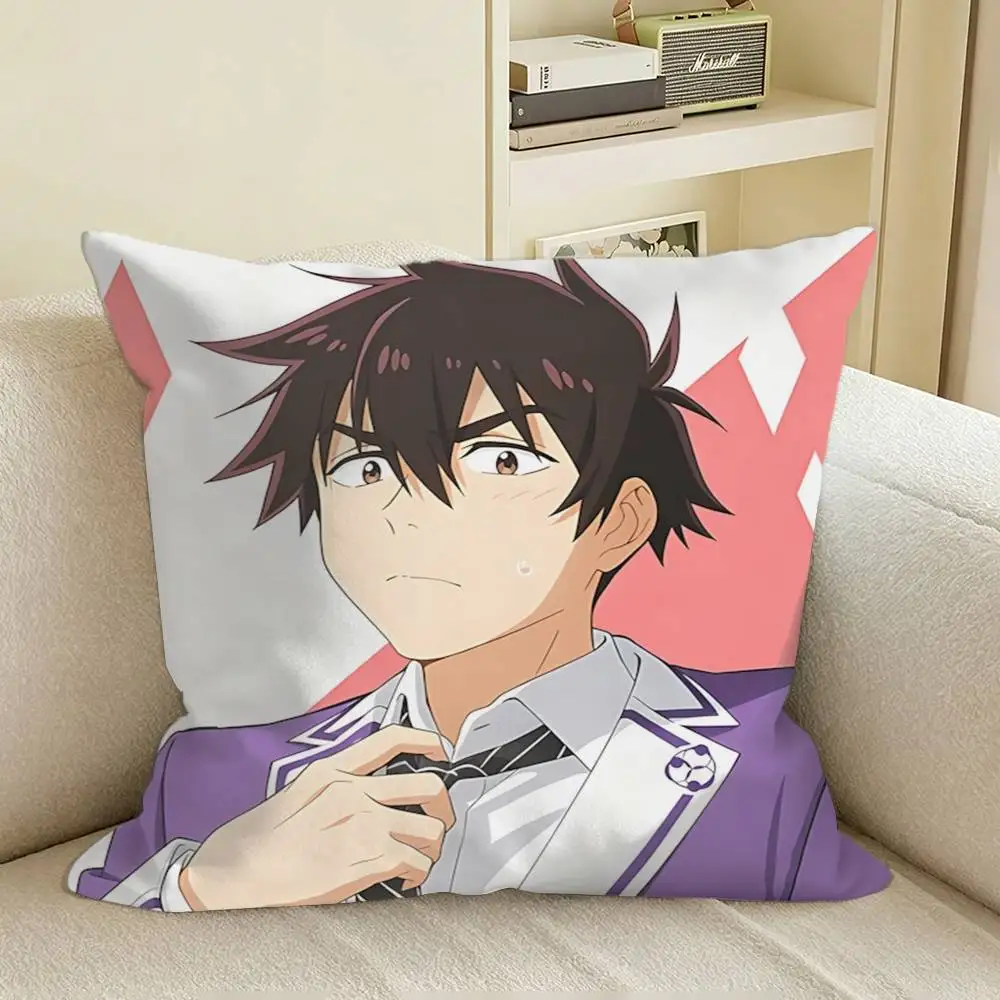 The Shiunji Family Anime Merch Square Sofa Pillow Cover Solid Color Living Room Home Decor Cushion Case