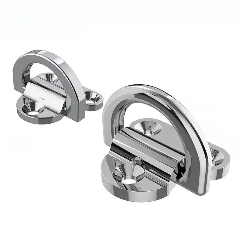 316/304 Stainless Steel Heavy-Duty Rope Binding Device, Rope Tie Ring, Yacht Binding Ring, D-Shaped Ring, Marine Hardware 5