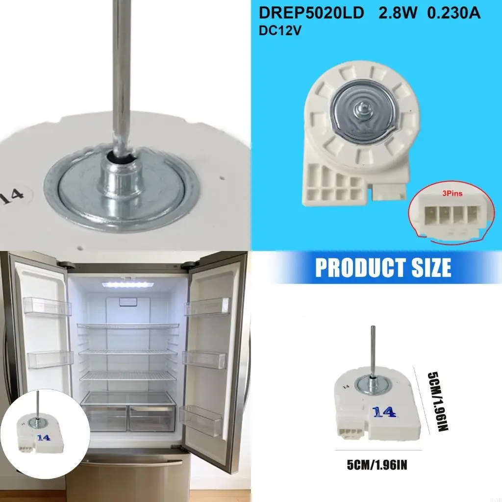 

Durability Refrigerator Fan Motor Fan Replacement Part Refrigerator Condenser Fan Motor for Various Fridge Models M4YD