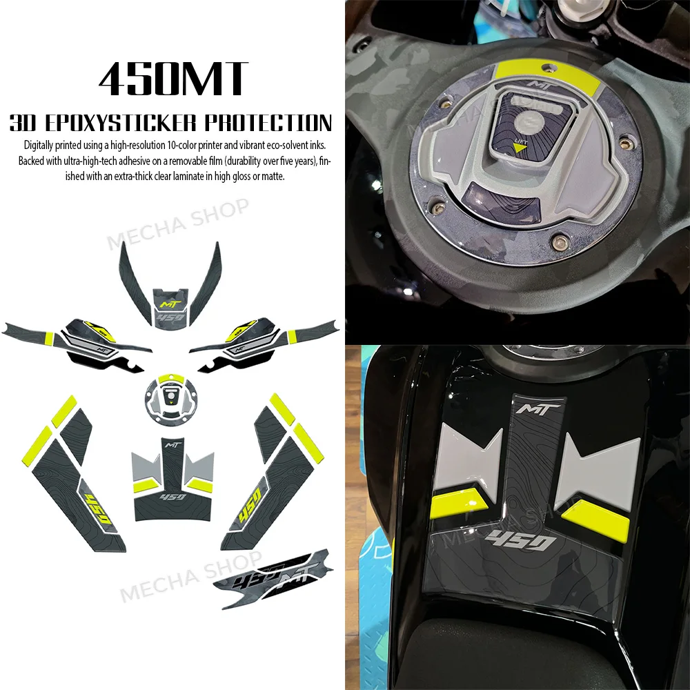 

3D-гелевая наклейка-протектор для защиты рук на мотоцикл CFMOTO 450MT 2024 2025 2026, наклейка-защита на топливный бак