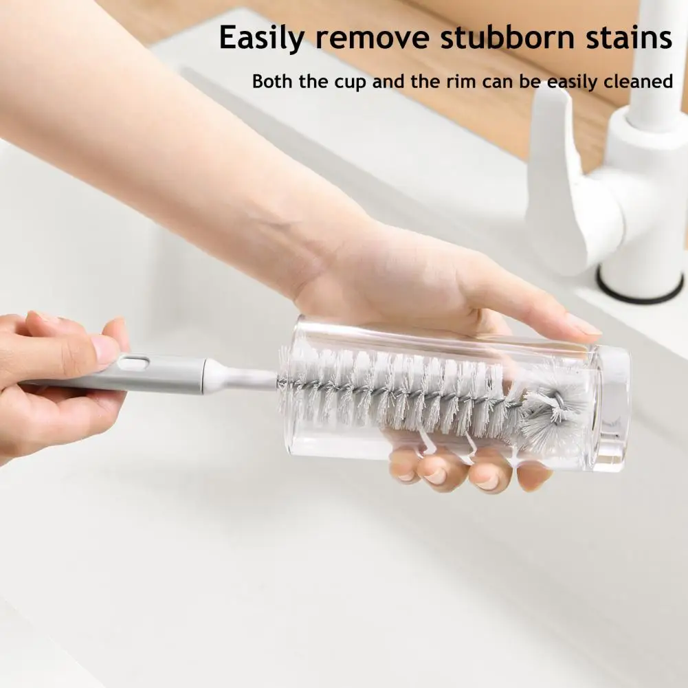Pot Bottom Brush for Wall Breakers Adjustable Length Brush for Soy Milk Machines with Retractable Handle High-density for Easy