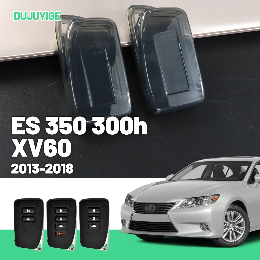 Clear TPU Car Key Case For Lexus ES 350 300h XV60 2013-2018 Key Fob Cover Protector Shell Auto Accessories 2014 2015 2016 2017