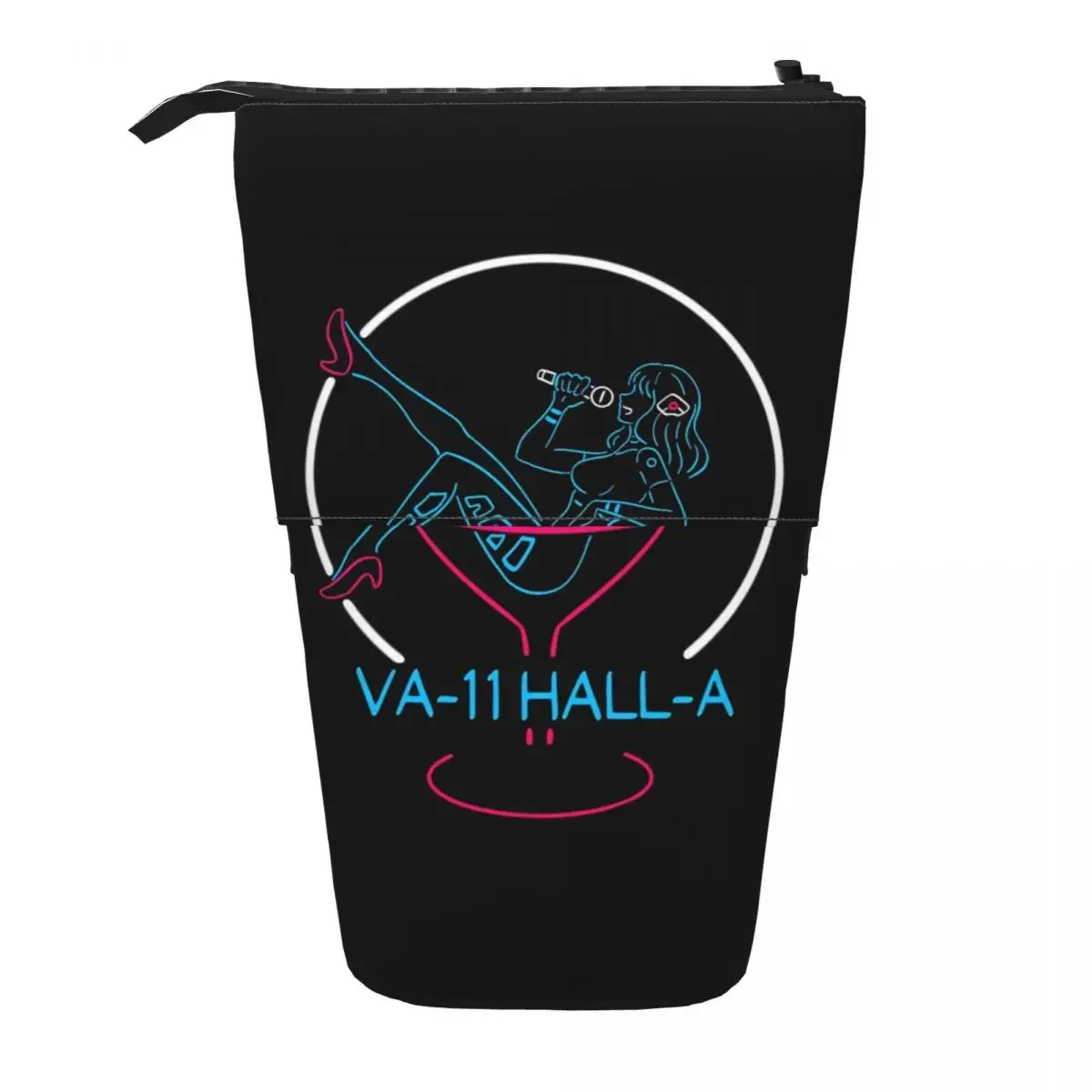 

VA Hall-A Neon Sign Reversible Pencil Cases Pencil Pouch Storage Big Capacity Pen Box Pencil Bag for Studen Gifts