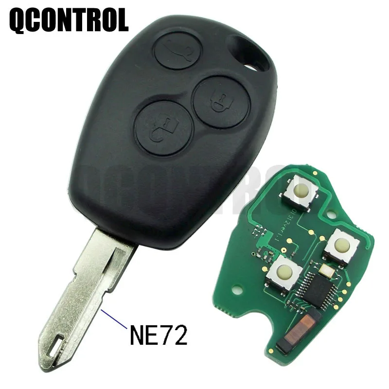 

QCONTROL Car Remote Key for Renault Duster Logan Fluence Clio Vivaro Movano Master Traffic Kangoo Megane Laguna PCF7946/7947/4A