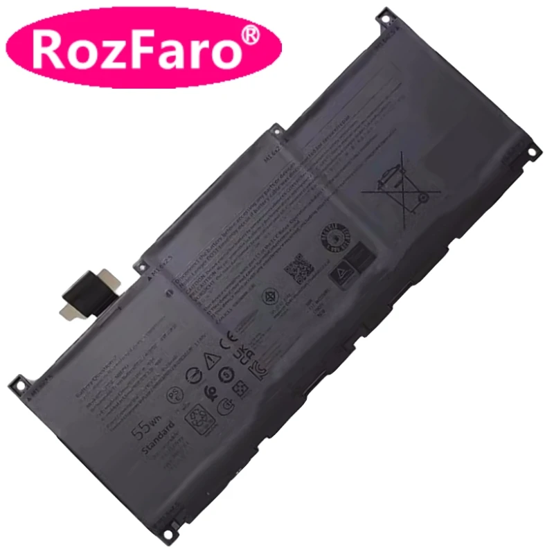 Imagem -05 - Rozfaro-bateria do Portátil Mn79h J7h5m 0j7h5m Nxrkw 0nxrkw Bateria do Portátil para Dell Xps 13plus 9320 i5 93204k I71360p Xps9320 7523blk 7585slv Pus