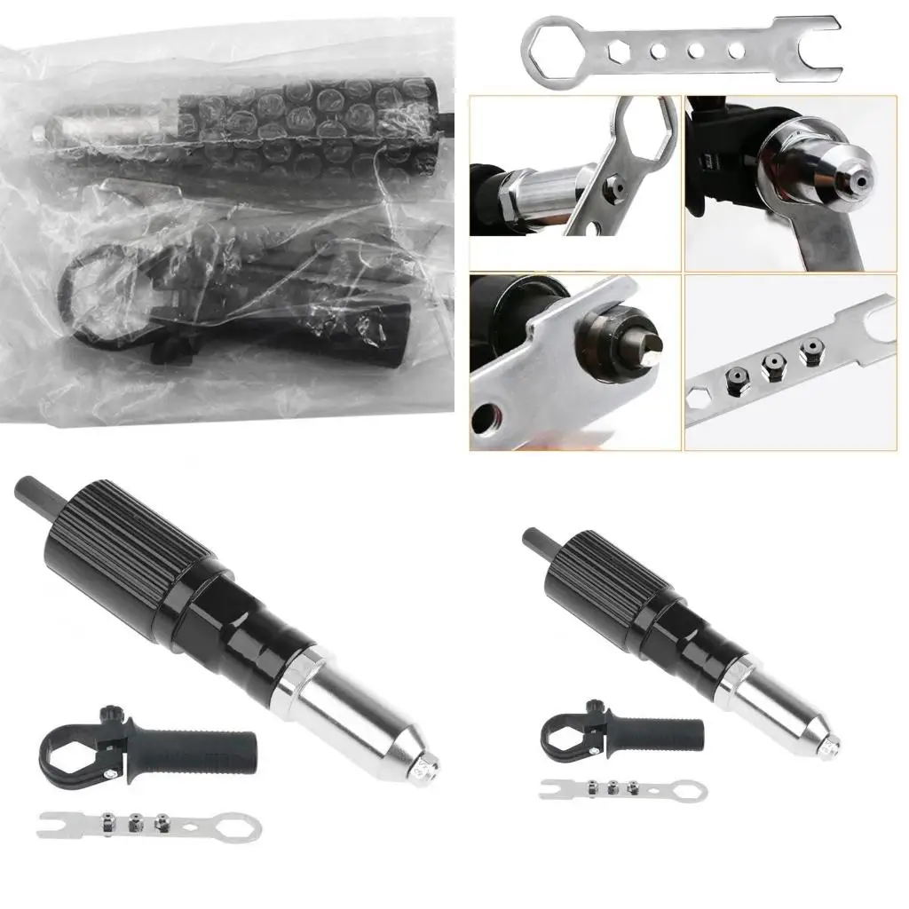 Mesin Paku Keling Listrik Kompak Adaptor Bor Paku Perkakas Tangan Profesional Mesin Mur Paku Keling Listrik berkualitas tinggi