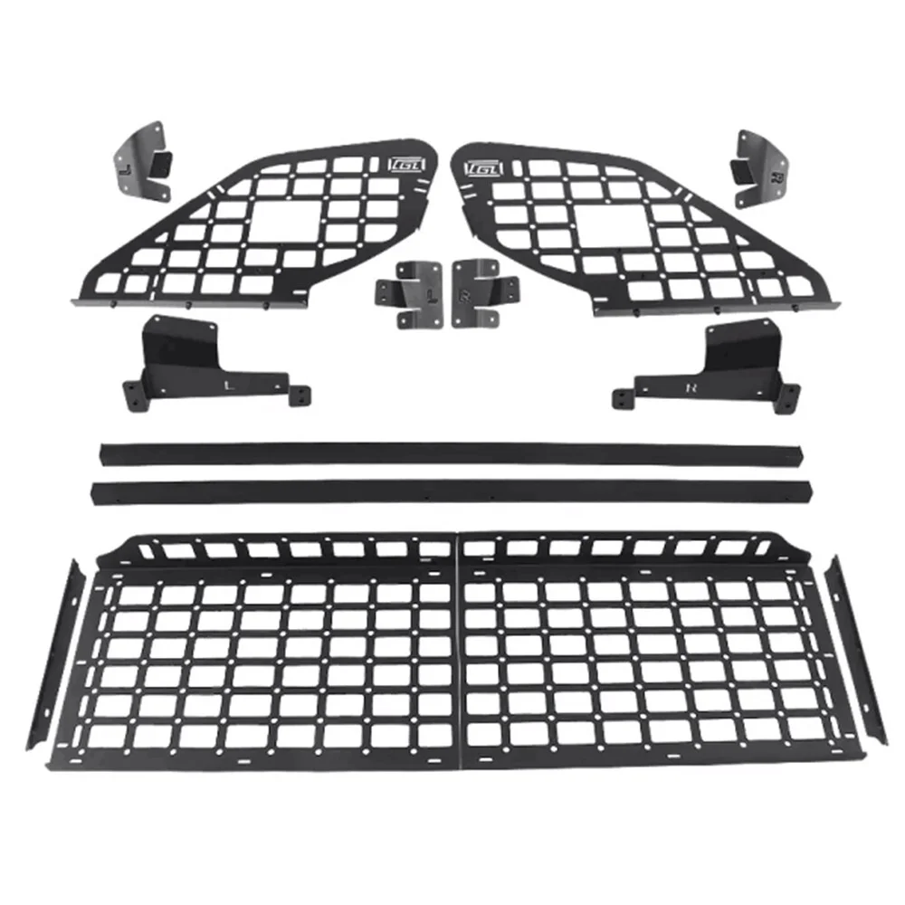 Car Trunk Storage Organizer For Subaru Forester 2014-2018 Alloy Large Capacity Modular Storage Molle Panel Cargo Racks