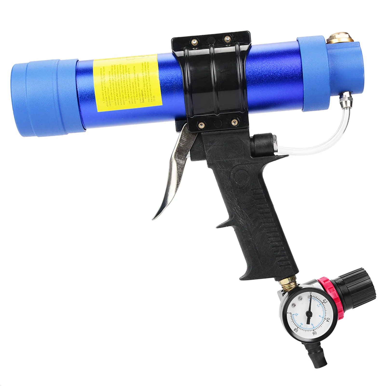 Pneumatic Glass Glue Sealant Gun Caulking Glass Glue Gun Cartridge Air Caulking Gun 310ml Adjustable Glue Speed