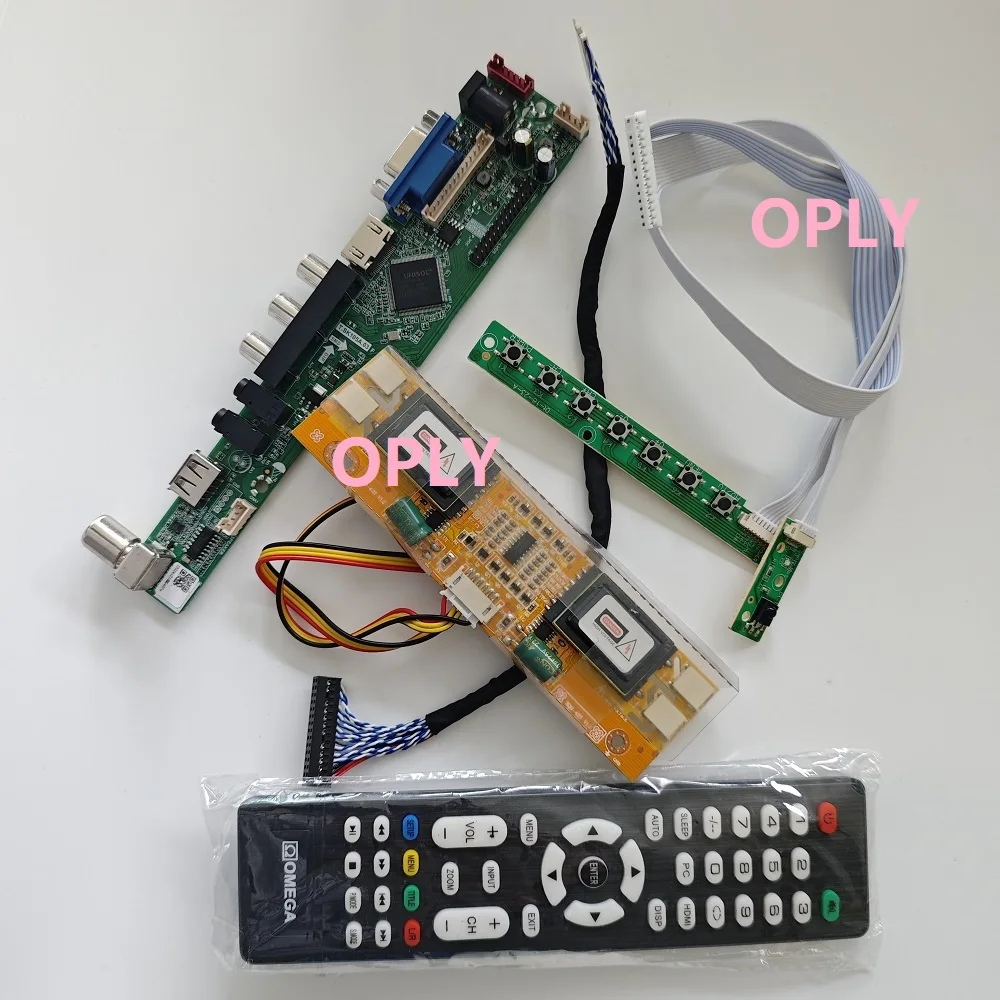 

TV AV controller board Kit for M201EW02 M201EW02 VB LCD panel screen 1680x1050 20.1" HDMI-compatible VGA USB RF Audio LED