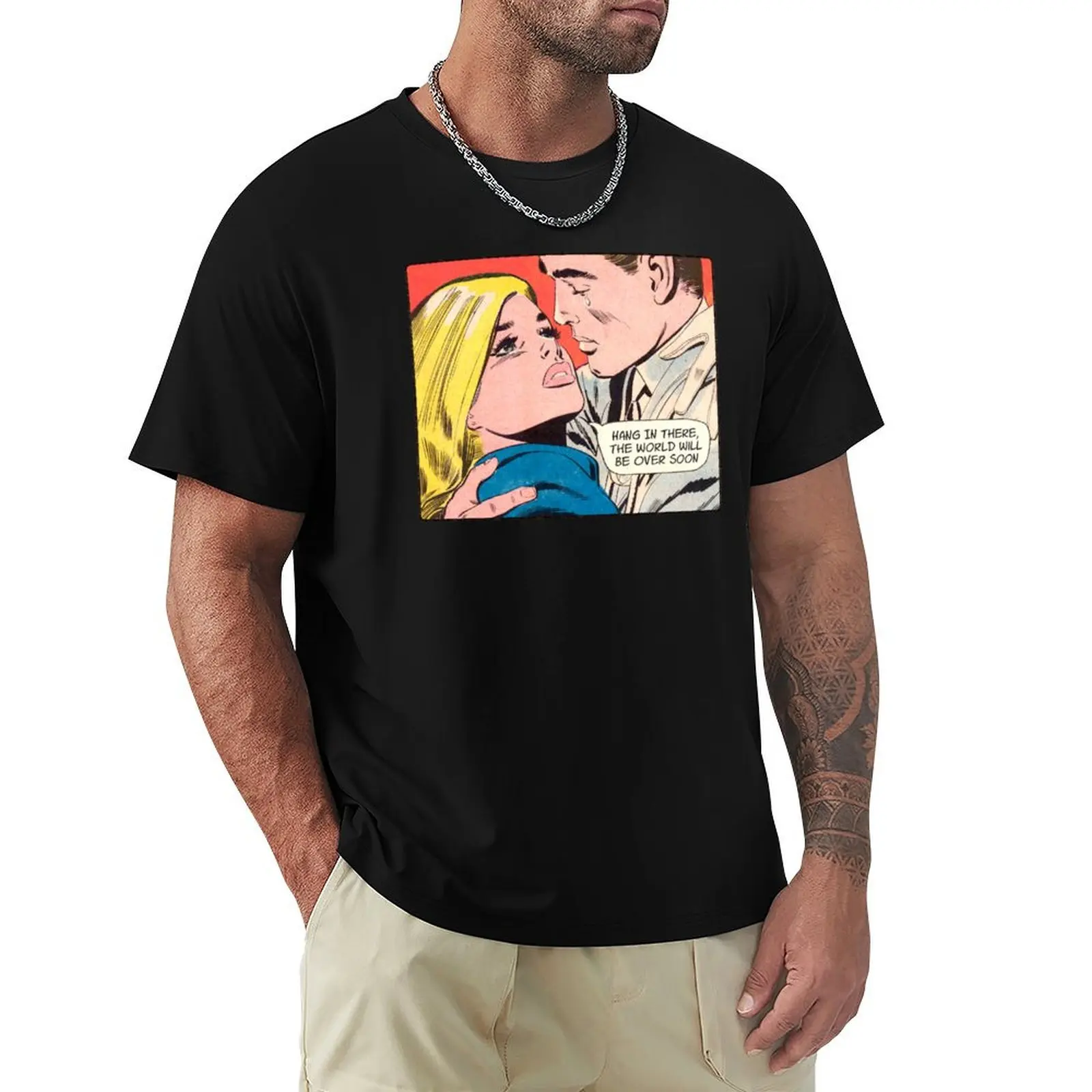 The World Will Be Over Soon Retro Vintage Comics T-Shirt Holiday Lightweight T-Shirt