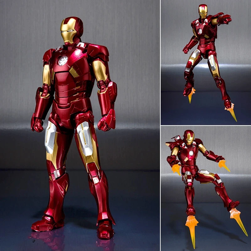 2 Styles SHF Iron Man MK20 Anime Figure Action Model Collect Toys Gift for Children