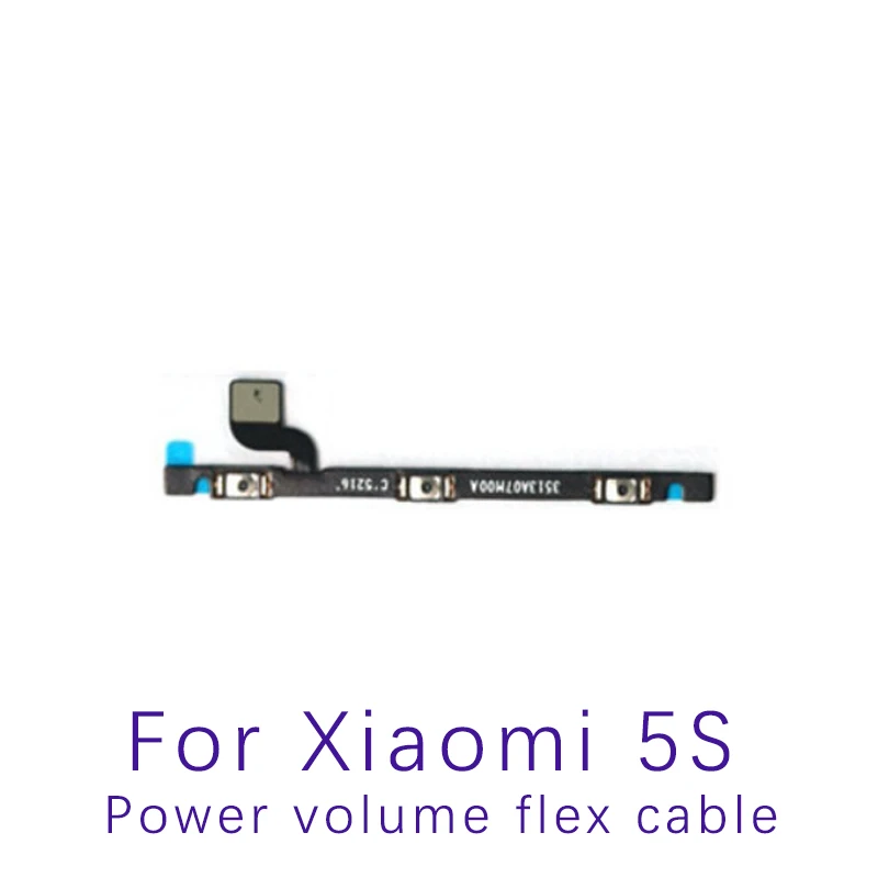 Power flex For XiaoMi 5SPower Switch On  Off Key Volume Button Flex Cable