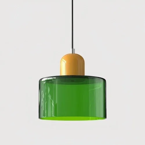 Europese Retro Glazen LED-hanglampen Slaapkamer Hoofdeinde hanglamp Restaurant Bar Koffieshop Bar Verlichtingsarmaturen