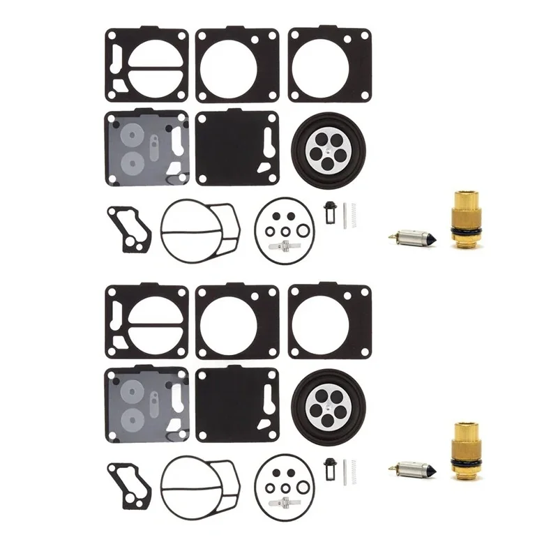 Kit de Reparo de Carburador (2 Conjuntos) para Mikuni Sea Doo 650 717 720 787 800 SP GS GTX HX SP SPI SPX XP XP800 com Assento de Agulha