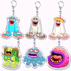 Popular Game Characters Keychains for Accessories Bag Funny Monsters Pendant Gaming Keyring Jewelry Fun Gamer Fans Lovers Gifts
