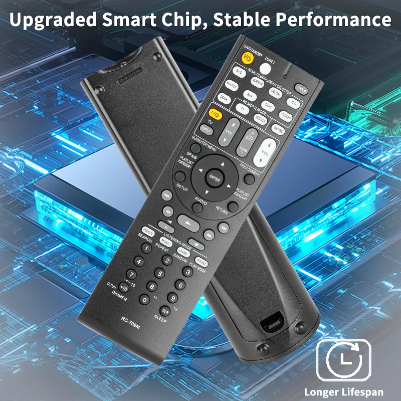 RC-709M para reemplazo de control remoto ONKYO, para receptor AV ONKYO TX-SR606 TX-SR607 TX-SR608 TS-XR606 TX-SR606S TX-SR507 HT-RC