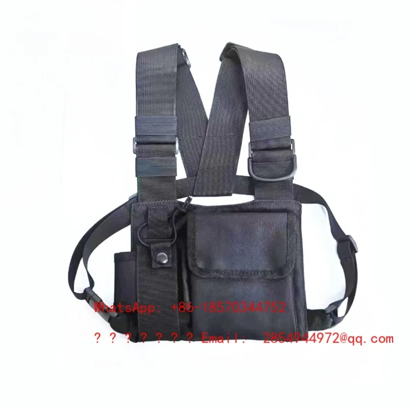 

Applicable To Walkie-talkie Handset Multi-function Convenient Backpack Bilateral Shoulder Bag Triangular Backpack
