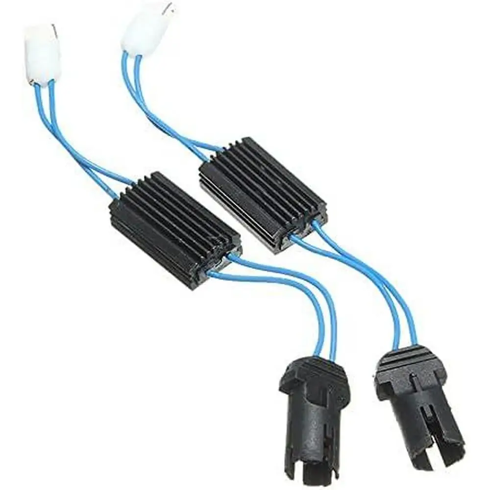 2pcs LED T10.W5W DC 12V Error Free Decoder Resistor Canceller Fit for various car, bike, and truck models 501 194