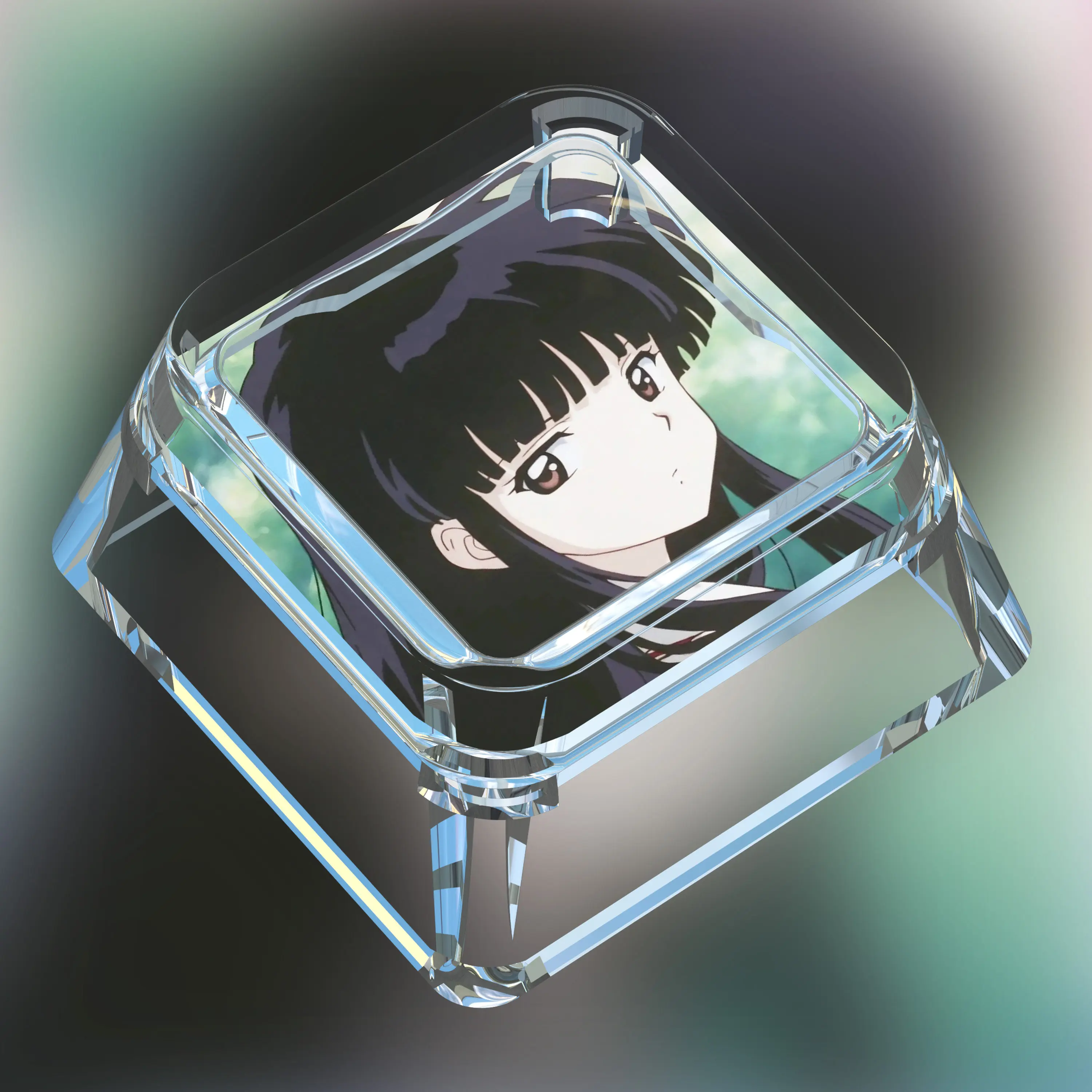 Diy Self Made Cartoon Inuyasha Mechanical Keyboard Keycaps Cross-Axis Mechanical Keyboard Pc Personalized Keycaps Gift Toys