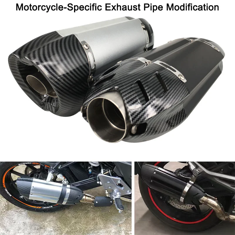 51 Mm Motorcycle Scooter Exhaust  Modified Exhaust Pipe Z800/R6/R1/Z1000 Modified Rear Demon-Style Muffler