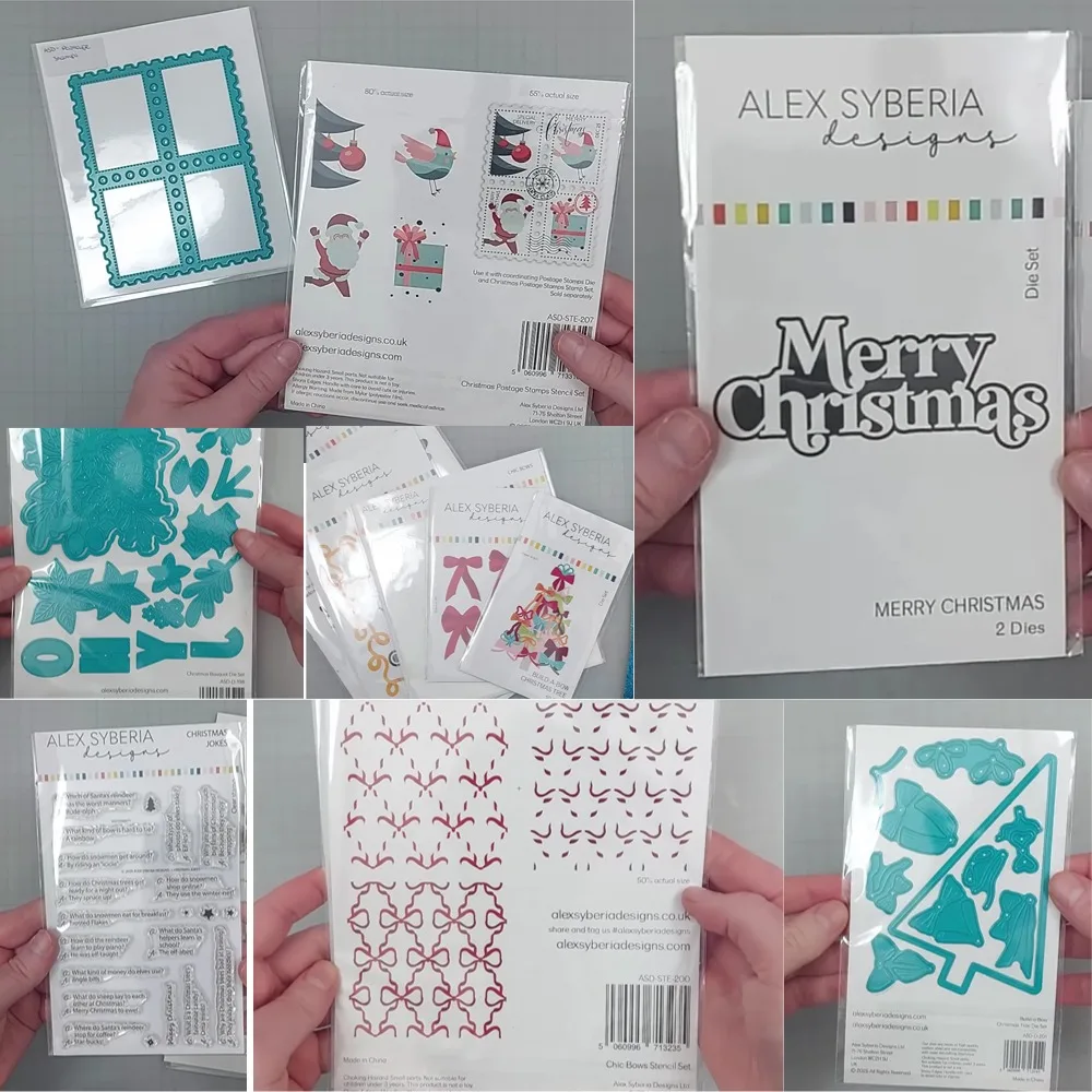 Christmas letter Metal Cutting Die And Stamps Scrapbooking Background DIY Decoration Craft Embossing Stencil 2025