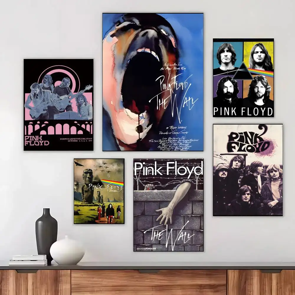 Pink Floyd band Poster Modern Aesthetic Wall Art Print Minimalist Bedroom Living Room Home Decor Gift