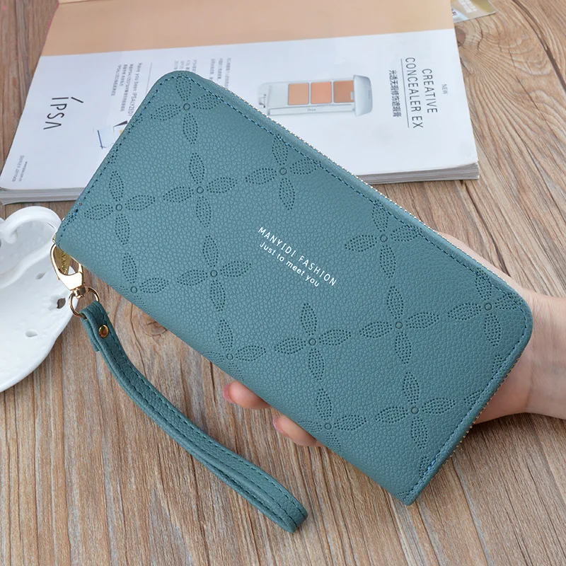 Fashion Embossed Women's Wallet Female Purses Long Coin Purse Card Holder Wallets Ladies Pu Leather Clutch Money Bag Wallets