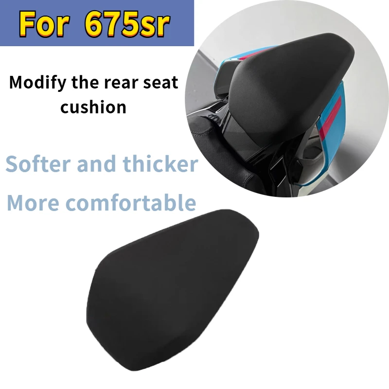 For CFMOTO 675SS 675SR 675nk 2024 2025 2026 Motorcycle Passenger Rear Seat Pad Modified With Soft Rear Fairing Rear Hump Pad