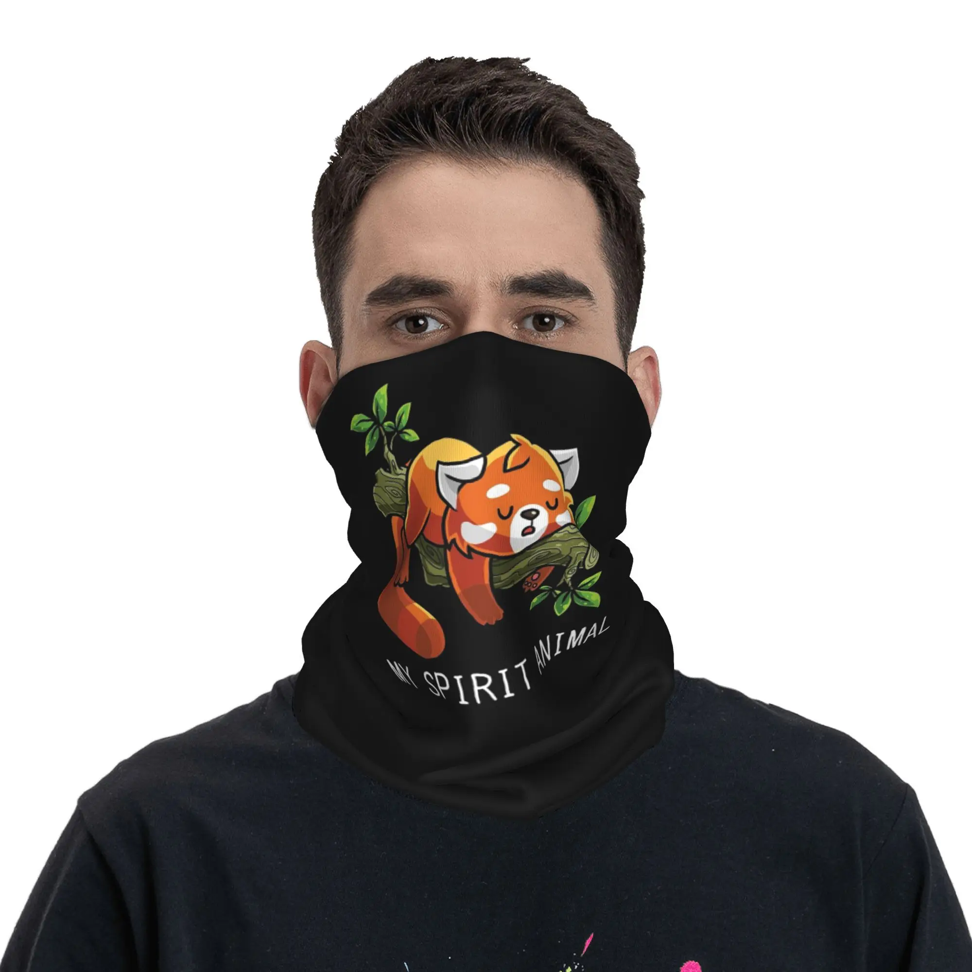 

Red Panda Spirit Animal Bandana Neck Cover Printed Mask Scarf Multifunction Balaclava Cycling Unisex Adult Washable