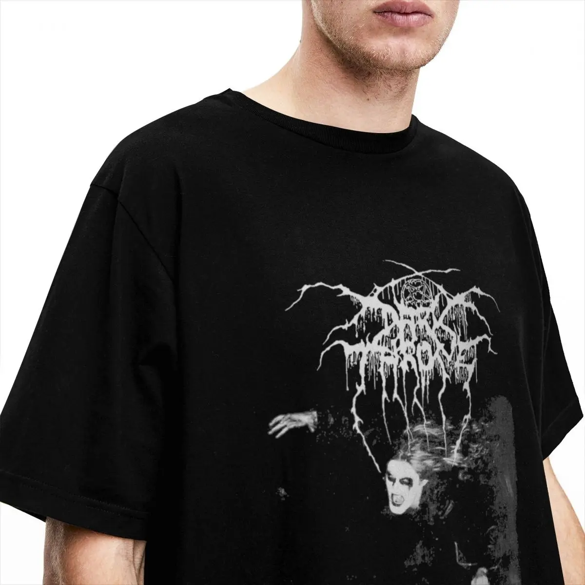 Darkthrone A Blaze Sky Stuff T-Shirt for Men Women Black Metal Band Awesome Pure Cotton Shirt O Neck Short Sleeve Plus Size Tops