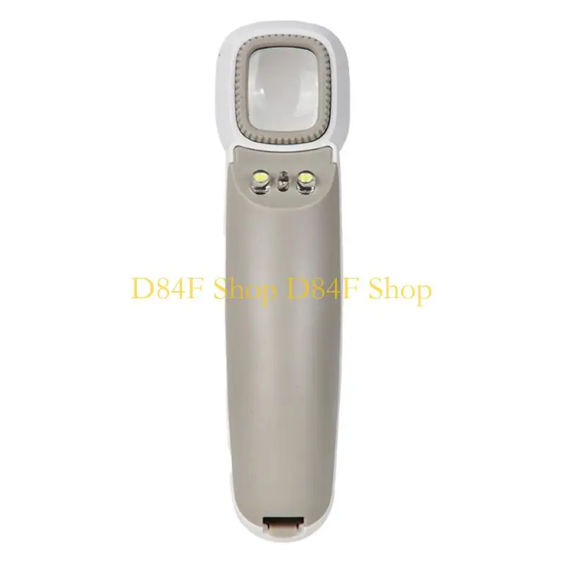 D84F illuminates Reading Magnifier with 3 LEDs Large Lighted Magnifier Multifunction Handheld for Detailed Inspection