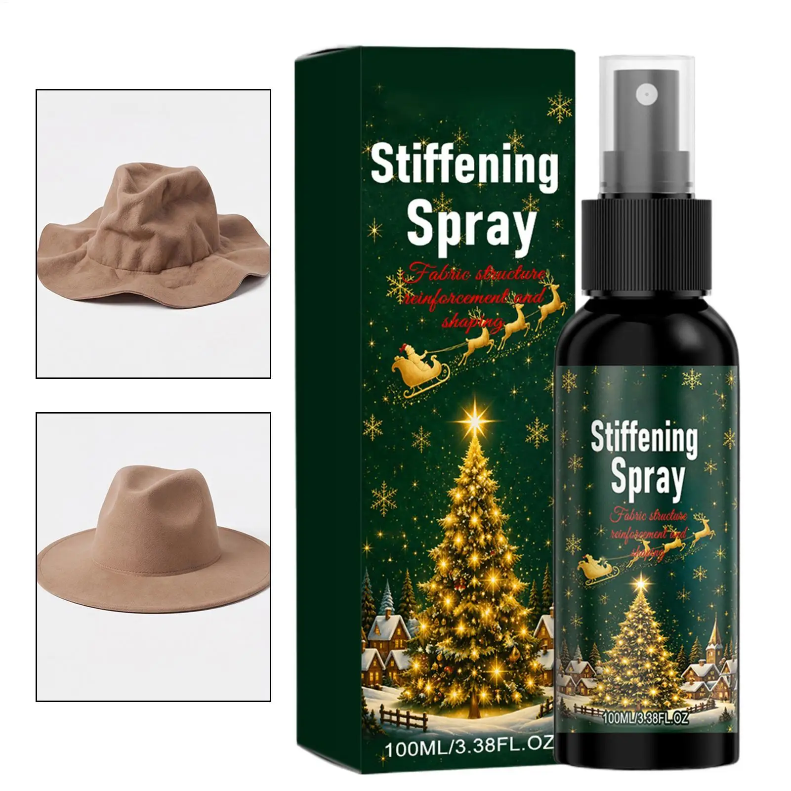 Spray Starch for Stiffening Fabric Fast Drying Stable Portable Starch Ironing Stiffener Spray for Stiffening Draping Shaping