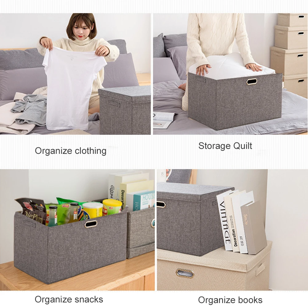 Tecido dobrável caixa de armazenamento quarto guarda-roupa brinquedo roupas diversos organizador dobrável roupa interior meia cesta de armazenamento cesta de lavanderia