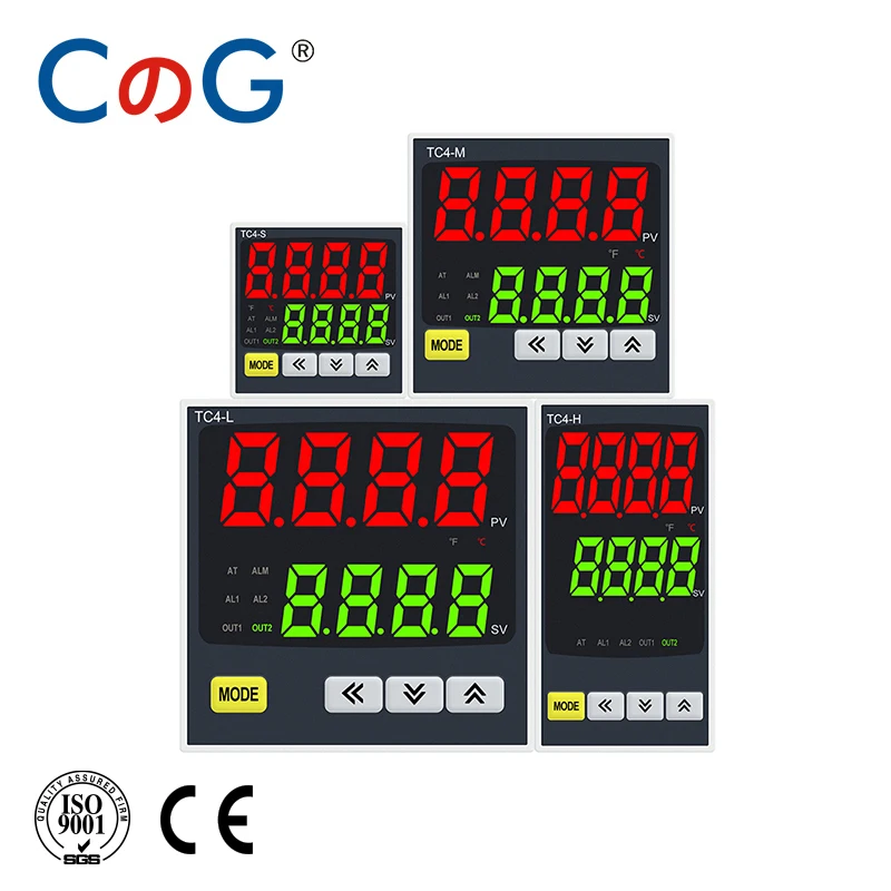 CG TC4 Series Intelligent Digital Display Temperature Controller Universal Input Double Output AC85-265V PID Control Thermostat