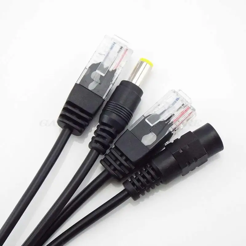 POE Splitter Switch Cable Adapter 12V Power Supply PoE Injector Kit Cable for Camera Cctv 5.5*2.1mm